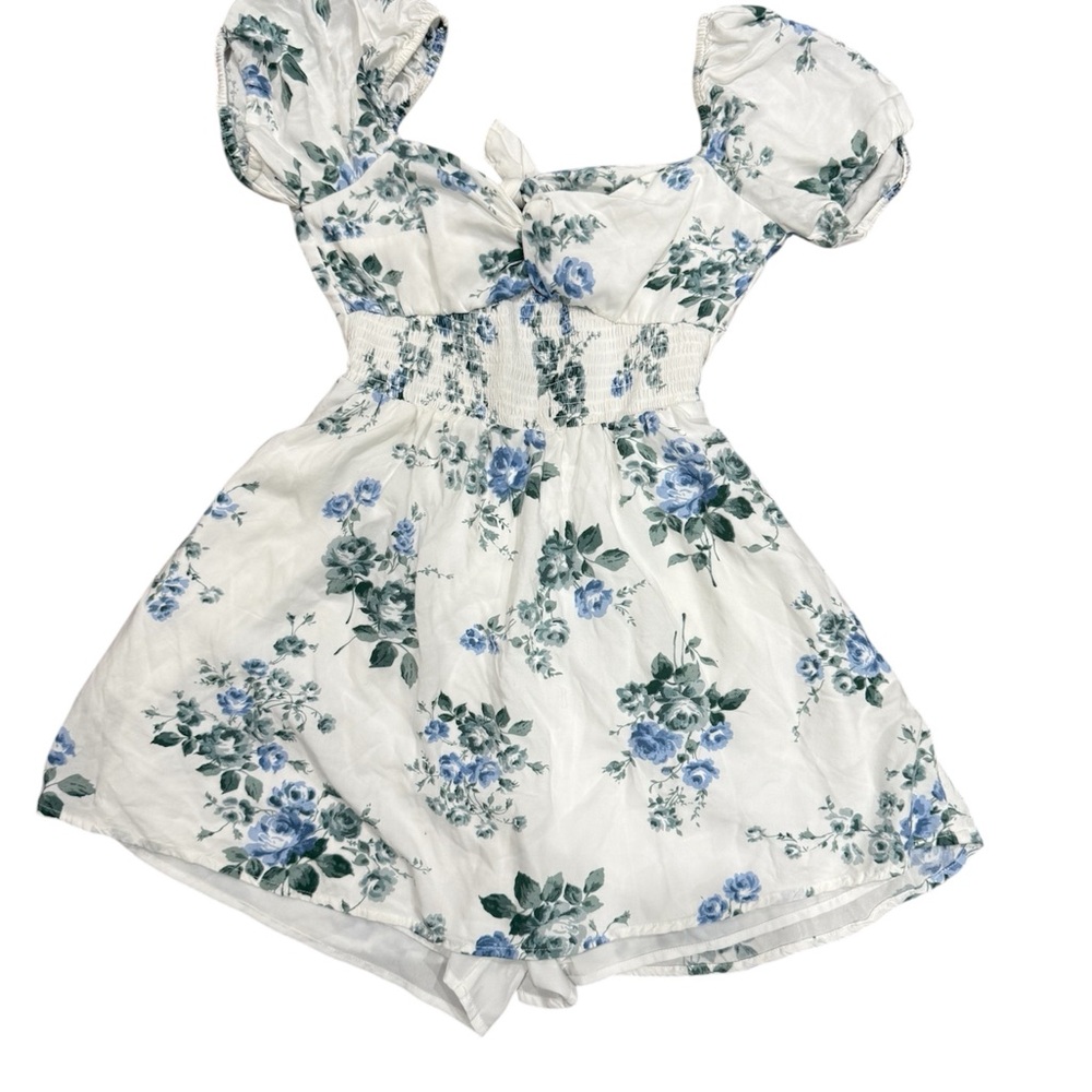 Hollister Blue Floral Mini Dress